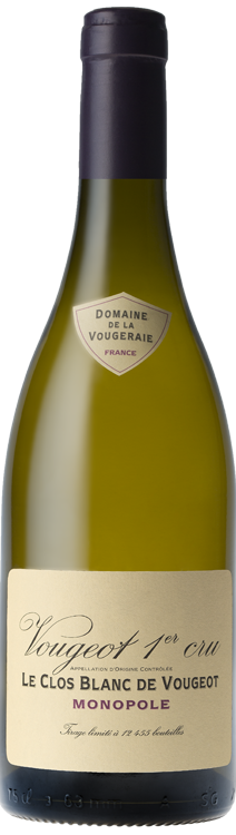 Bild einer Flasche, Domaine de la Vougeraie - Vougeot 1. Cru "Le Clos Blanc" Monopole 2023, Weißwein von Domaine de la Vougeraie