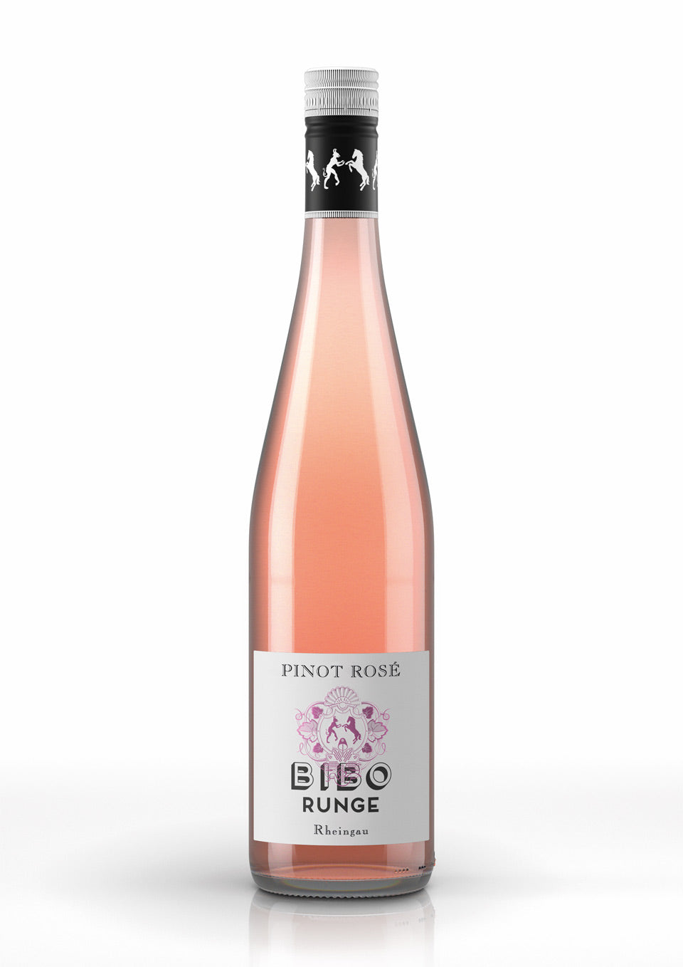 Bild einer Flasche, Weingut Bibo Runge - Pinot Rosé feinherb Hallgartener Ortswein 2022, Rosé von Weingut Bibo Runge