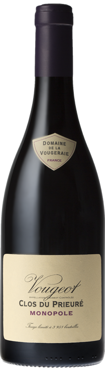 Bild einer Flasche, Domaine de la Vougeraie - Vougeot "Clos du Prieuré" rouge Monopole 2023, Rotwein von Domaine de la Vougeraie