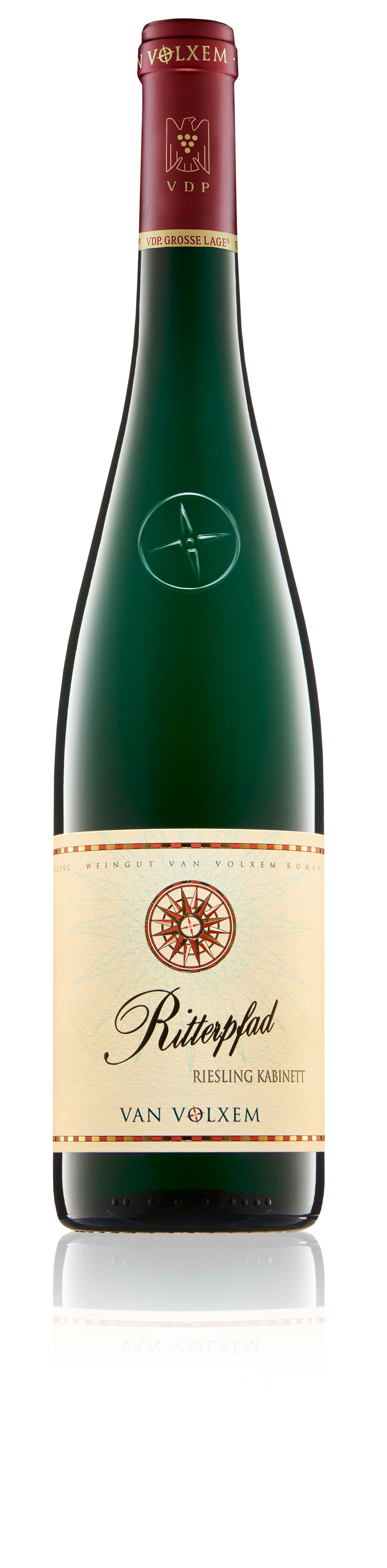 Bild einer Flasche, Weingut Van Volxem - Ritterpfad Riesling VDP.Große Lage Kabinett feinfruchtig 2023, Weißwein von Weingut Van Volxem