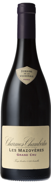 Bild einer Flasche, Domaine de la Vougeraie - Charmes-Chambertin "Les Mazoyères" Grand Cru 2018, Rotwein von Domaine de la Vougeraie
