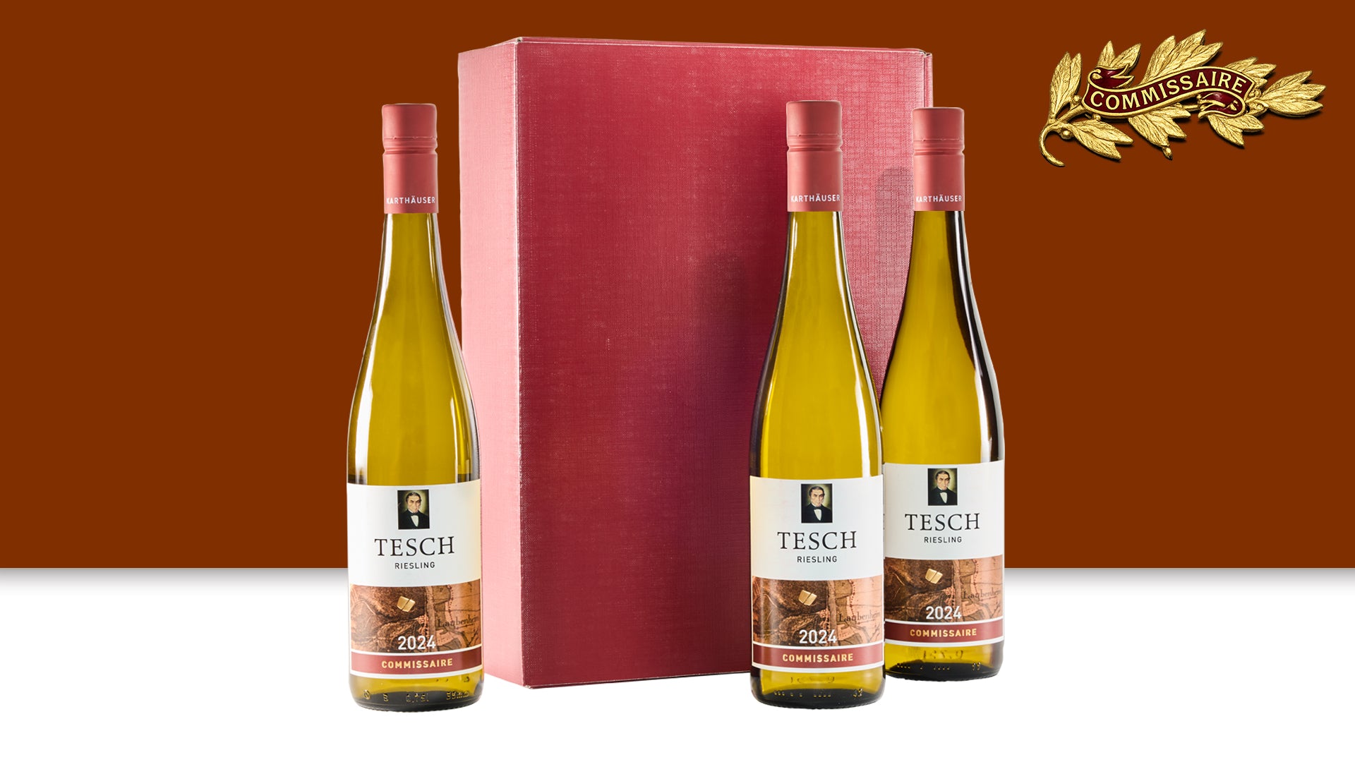 Weingut Tesch - Commissaire Riesling trocken (Box mit 3 Flaschen) 2024